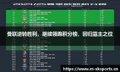 曼联逆转胜利，继续领跑积分榜，回归霸主之位